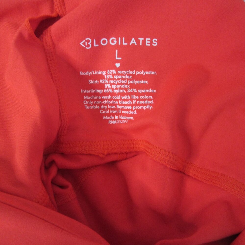 Blogilates Sweetheart Babydoll Dress Red Skirt Size Large NWT - Picture 8 of 13